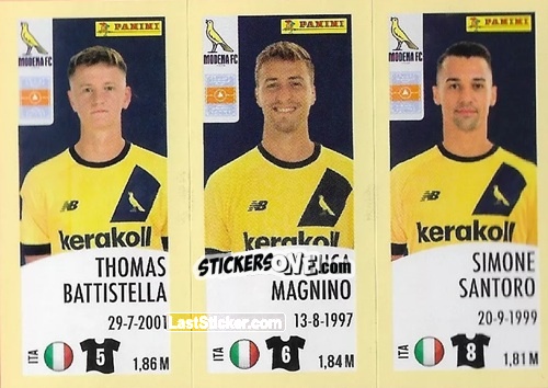 Sticker Thomas Battistella / Luca Magnino / Simone Santoro - Calciatori 2024-2025 n. 622 - Panini