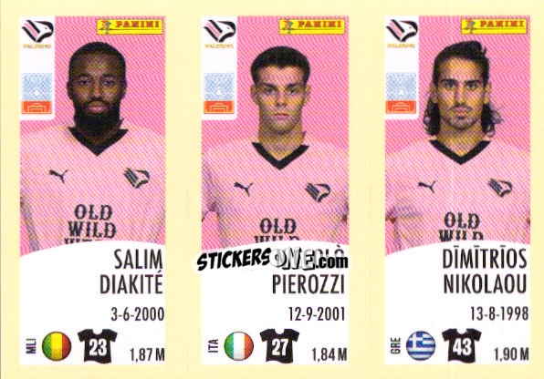 Sticker Salim Diakité / Niccolo Pierozzi / Dimítris Nikoláou - Calciatori 2024-2025 n. 628 - Panini