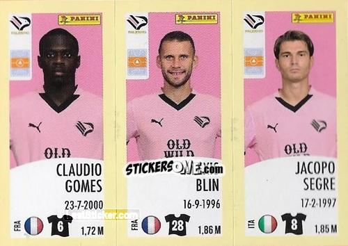 Sticker Claudio Gomes / Alexis Blin / Jacopo Segre - Calciatori 2024-2025 n. 629 - Panini