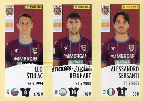Sticker Leo Štulac / Tobías Reinhart / Alessandro Sersant - Calciatori 2024-2025 n. 642 - Panini