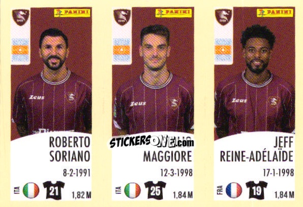 Sticker Roberto Soriano / Giulio Maggiore / Jeff Reine-Adélaïde - Calciatori 2024-2025 n. 648 - Panini