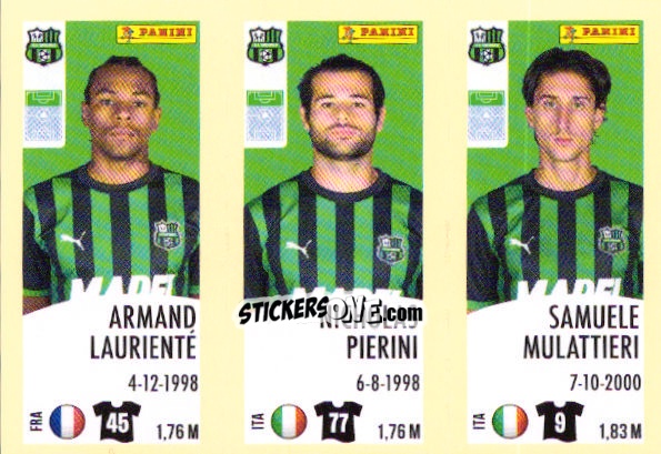 Sticker Armand Laurienté / Nicholas Pierini / Samuele Mulattieri - Calciatori 2024-2025 n. 663 - Panini