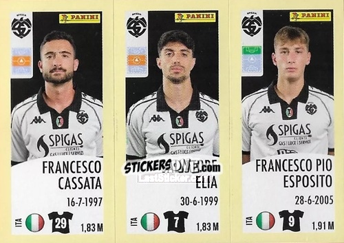 Sticker Francesco Cassata / Salvatore Elia / Francesco Pio Esposito - Calciatori 2024-2025 n. 669 - Panini