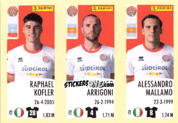 Sticker Raphael Kofler / Tommaso Arrigoni / Alessandro Mallamo - Calciatori 2024-2025 n. 674 - Panini