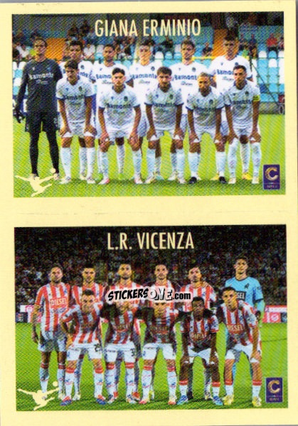 Sticker Squadra Giana Erminio / L.R. Vicenza - Calciatori 2024-2025 n. 682 - Panini