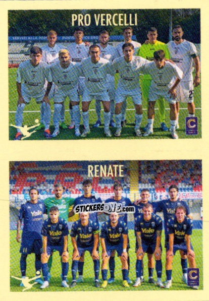 Sticker Squadra Pro Vercelli / Renate - Calciatori 2024-2025 n. 688 - Panini