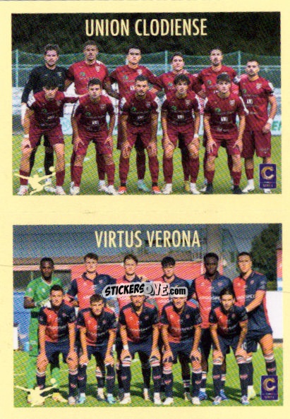 Sticker Squadra Union Clodiense / Virtus Verona - Calciatori 2024-2025 n. 691 - Panini