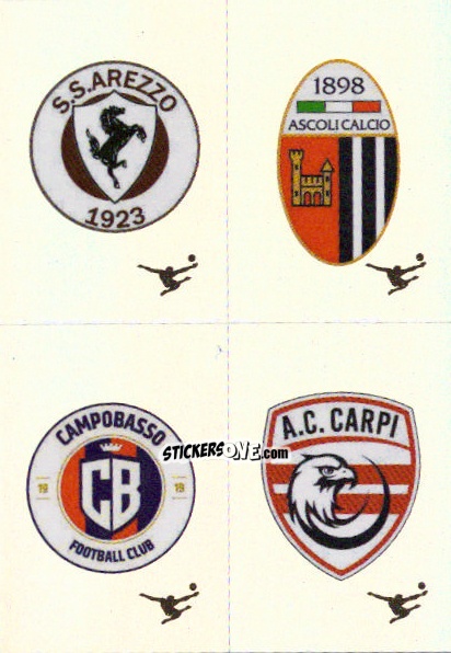 Sticker Scudetto Arezzo / Ascoli / Campobasso / Carpi - Calciatori 2024-2025 n. 692 - Panini