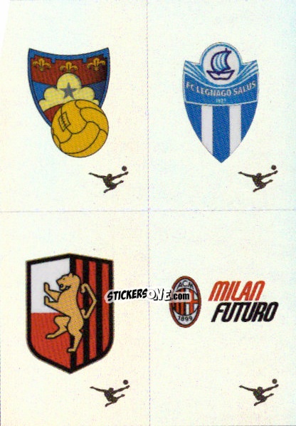 Sticker Scudetto Gubbio / Legnago Salus / Lucchese / Milan Futuro - Calciatori 2024-2025 n. 695 - Panini