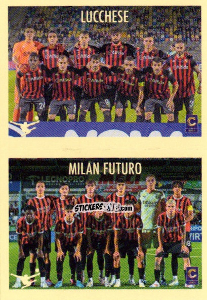 Sticker Squadra Lucchese / Milan Futuro - Calciatori 2024-2025 n. 697 - Panini