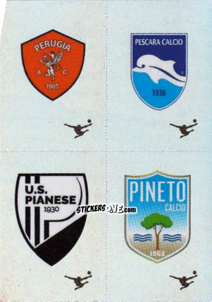 Sticker Scudetto Perugia / Pescara / Pianese / Pineto - Calciatori 2024-2025 n. 698 - Panini