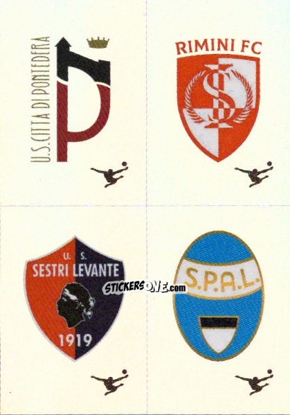Sticker Scudetto Pontedera / Rimini / Sestri Levante / Spal - Calciatori 2024-2025 n. 701 - Panini