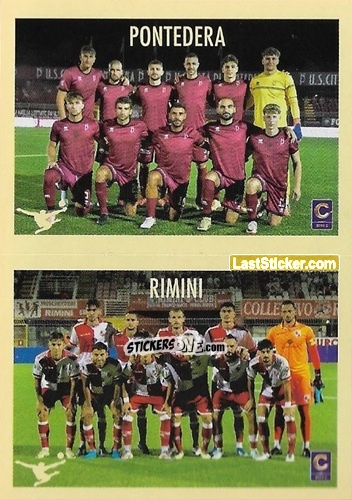 Cromo Squadra Pontedera / Rimini - Calciatori 2024-2025 n. 702 - Panini