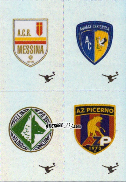 Sticker Scudetto ACR Messina / Audace Cerignola / Avellino / AZ Picerno - Calciatori 2024-2025 n. 707 - Panini