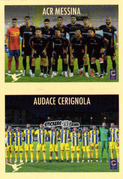 Sticker Squadra ACR Messina / Audace Cerignola - Calciatori 2024-2025 n. 708 - Panini