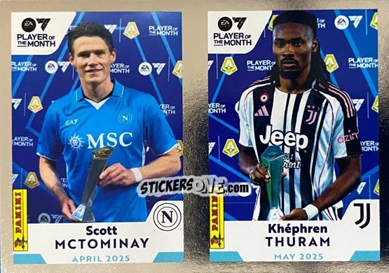 Figurina Scott Mctominay / Kephren Thuram - Calciatori 2024-2025 n. C36 - Panini