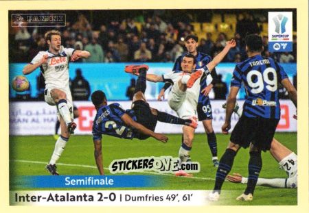 Sticker Denzell Dumfries (Inter - Atalanta 2-0) - Calciatori 2024-2025 n. UPD5 - Panini