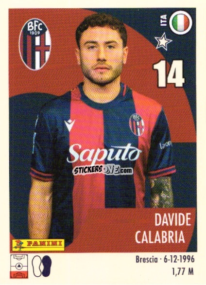Sticker Davide Calabria - Calciatori 2024-2025 n. U5 - Panini