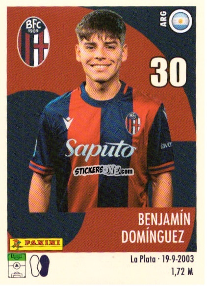 Sticker Benjamin Dominguez - Calciatori 2024-2025 n. U8 - Panini