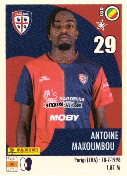 Sticker Antoine Makoumbou - Calciatori 2024-2025 n. U10 - Panini