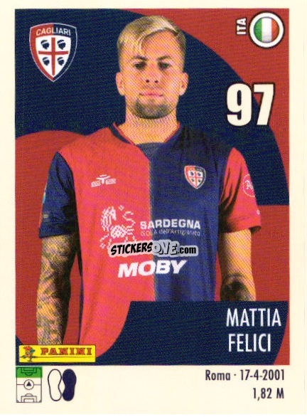 Cromo Mattia Felici - Calciatori 2024-2025 n. U11 - Panini