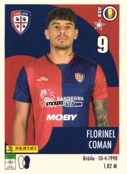 Sticker Florinel Coman - Calciatori 2024-2025 n. U12 - Panini