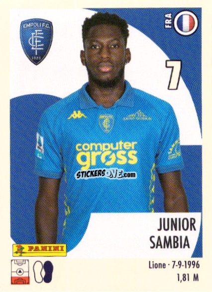 Sticker Junior Sambia - Calciatori 2024-2025 n. U18 - Panini