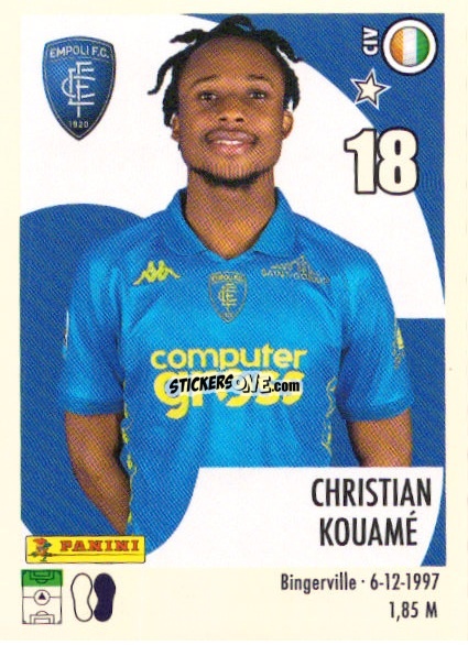 Sticker Christian Kouamé - Calciatori 2024-2025 n. U20 - Panini