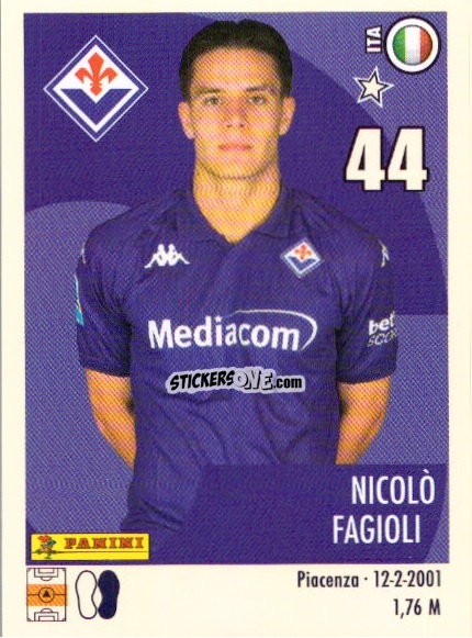 Sticker Nicolò Fagioli - Calciatori 2024-2025 n. U22 - Panini