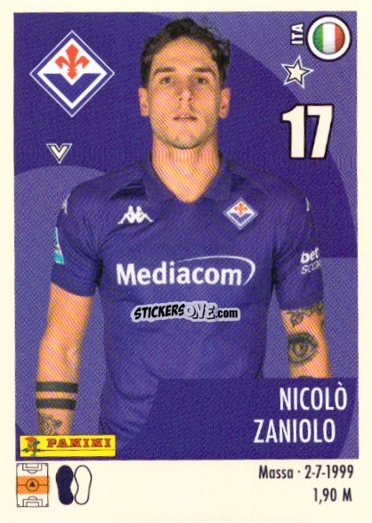 Sticker Nicolò Zaniolo - Calciatori 2024-2025 n. U24 - Panini