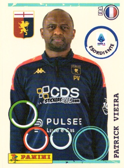 Sticker Patrick Vieira - Calciatori 2024-2025 n. U25 - Panini