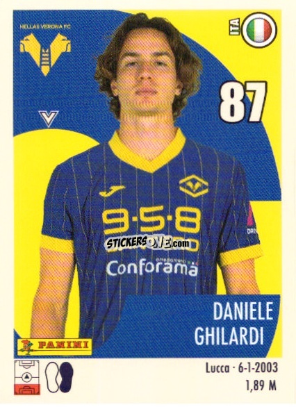 Sticker Daniele Ghilardi - Calciatori 2024-2025 n. U29 - Panini