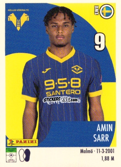 Sticker Amin Sarr - Calciatori 2024-2025 n. U32 - Panini