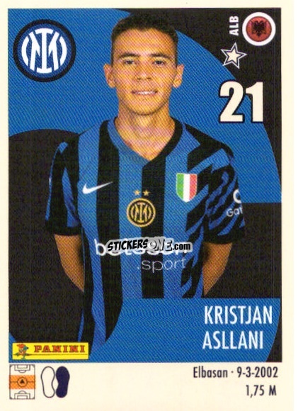 Sticker Kristjan Asslani - Calciatori 2024-2025 n. U34 - Panini
