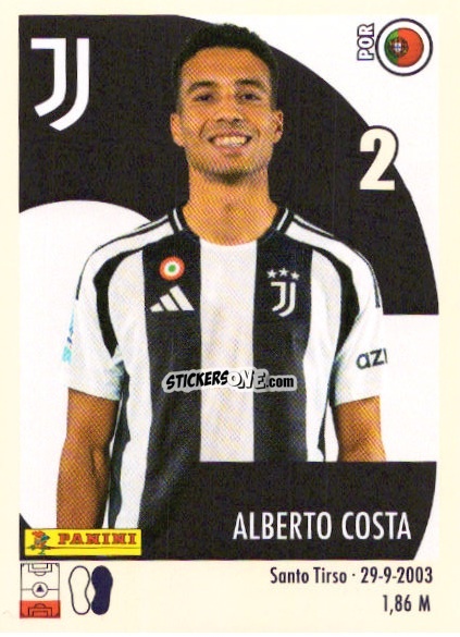 Cromo Alberto Costa - Calciatori 2024-2025 n. U38 - Panini