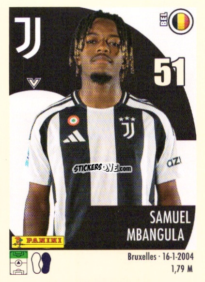 Sticker Samuel Mbangula - Calciatori 2024-2025 n. U40 - Panini
