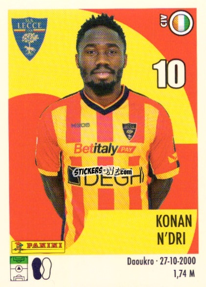 Sticker Konan N'Dri - Calciatori 2024-2025 n. U47 - Panini