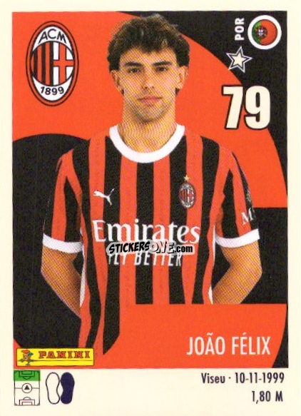 Sticker Joao Felix - Calciatori 2024-2025 n. U51 - Panini