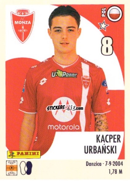 Sticker Kaxcper Urbanski - Calciatori 2024-2025 n. U55 - Panini