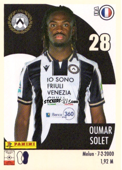 Sticker Oumar Solet - Calciatori 2024-2025 n. U74 - Panini