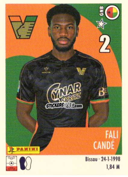 Sticker Fali Candé - Calciatori 2024-2025 n. U77 - Panini