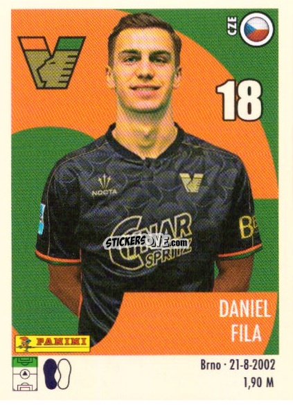Sticker Daniel Fila - Calciatori 2024-2025 n. U79 - Panini