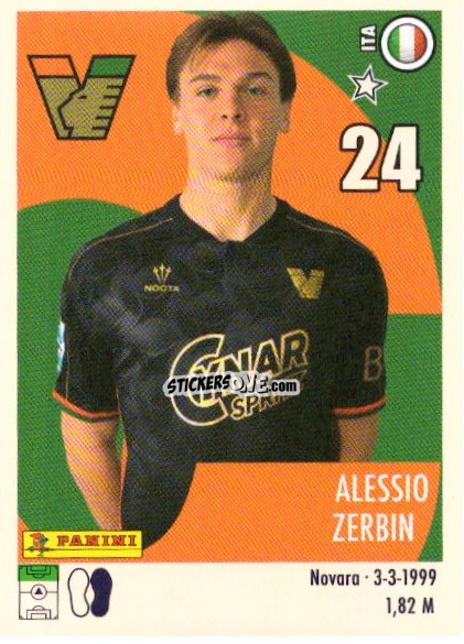 Sticker Alessio Zerbin - Calciatori 2024-2025 n. U80 - Panini