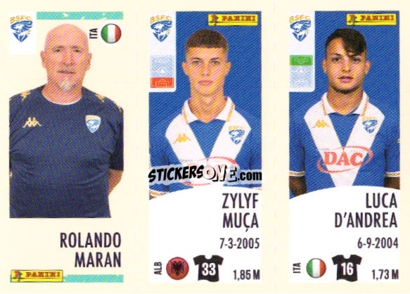 Sticker Rolando Maran/zylyf Muca/luca D'Andrea - Calciatori 2024-2025 n. U82 - Panini