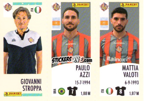 Sticker Giovanni Stroppa/paulo Azzi/mattia Valoti - Calciatori 2024-2025 n. U88 - Panini