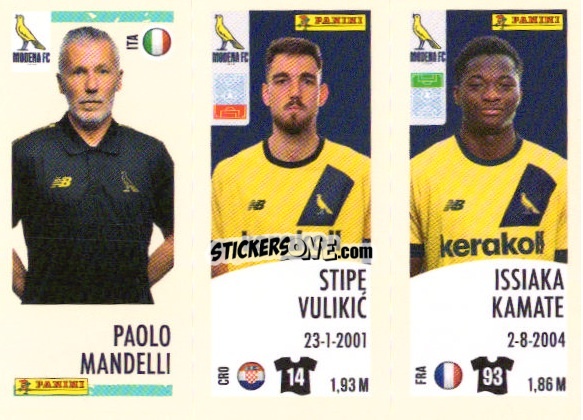 Sticker Paolo Mandelli/stipe Vulikic/issiaka Kamate - Calciatori 2024-2025 n. U92 - Panini
