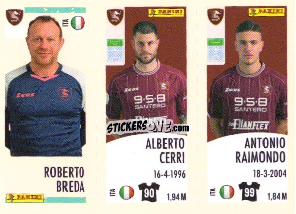 Sticker Roberto Breda/alberto Cerri/antonio Raimondo - Calciatori 2024-2025 n. U96 - Panini