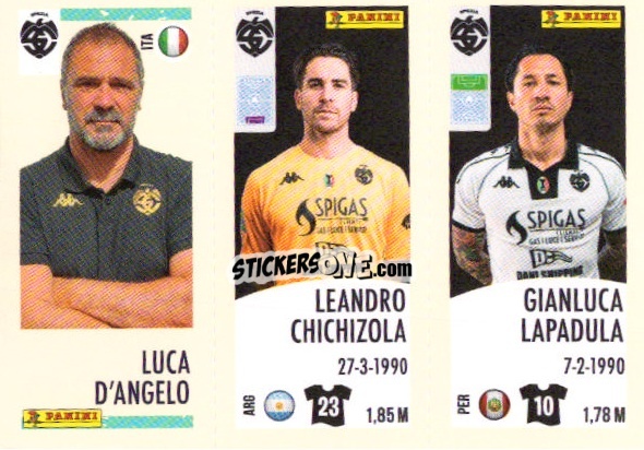 Sticker Luca D'Angelo/leandro Chichizola/gianluca Lapadula - Calciatori 2024-2025 n. U99 - Panini