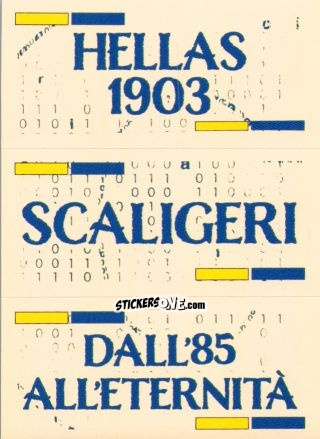 Sticker Slogan Hellas Verona - Calciatori 2024-2025 n. SL8 - Panini