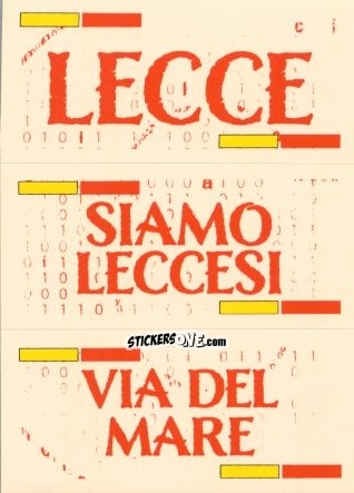 Sticker Slogan Lecce - Calciatori 2024-2025 n. SL12 - Panini